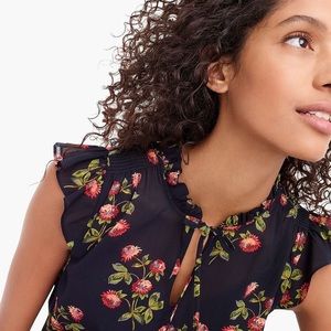 J Crew Point Sur floral blouse